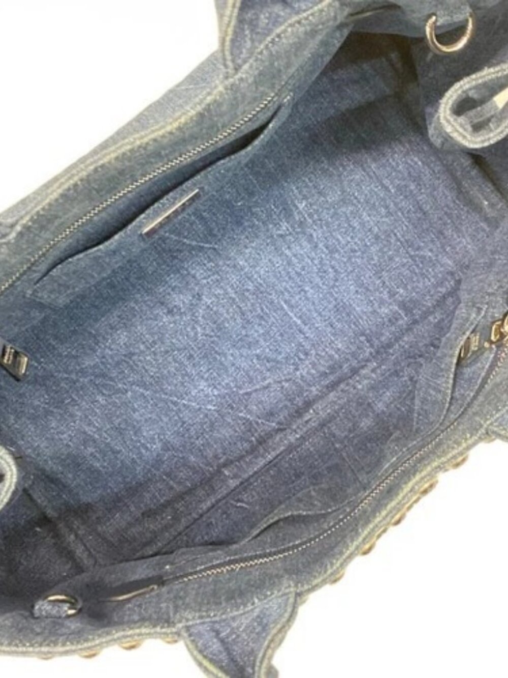 PRADA Canapa B26420 Blue Denim - Tote Bag - Picture 7 of 10